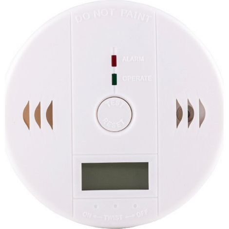Détecteur de monoxyde de carbone, alarme de monoxyde de carbone, détecteur de monoxyde de carbone à piles avec affichage numérique LCD (1/4)