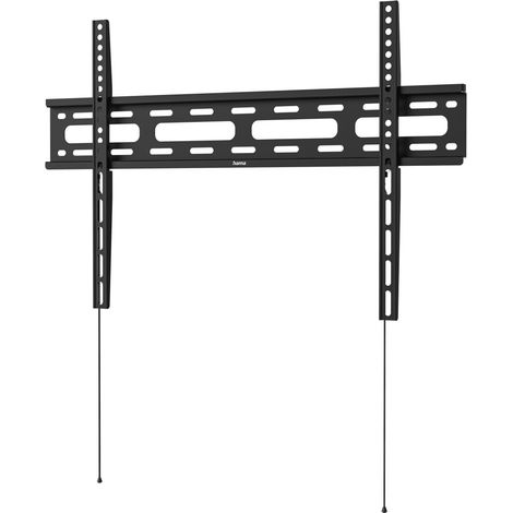 Support Mural TV Fixe (TV 32" à 75", jusqu'à 40 kg, VESA jusqu'à 600x400, Profil Plat, Faible Distance au Mur, Chevilles Incluses) Noir (1/5)