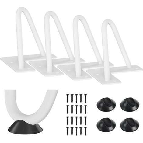 Set di 4 Gambe Tavolo a Forcina, Bar, Gambe per tavolo da hotel, Supporto Per Gamba da Tavolino,20cm