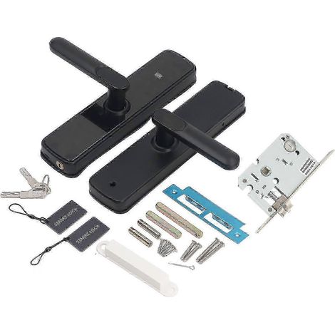 La serrure électronique intelligente via application mobile prend en charge trois modes : carte à puce, clé et mot de passe, et convient à la sécurité des maisons et des hôtels. (1/4)