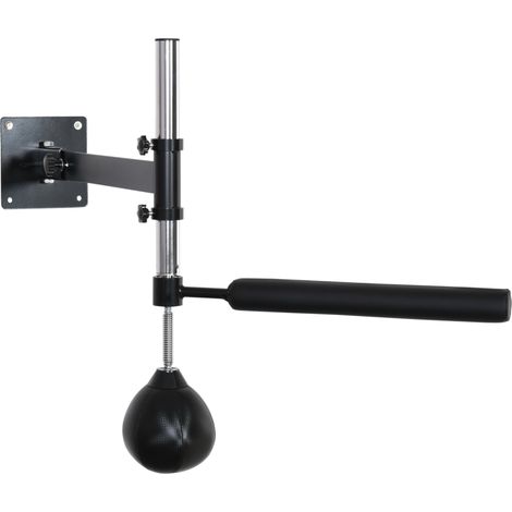 Support de boxe pliable avec punching-ball et fixation murale, hauteur réglable, rotation 360° (1/5)