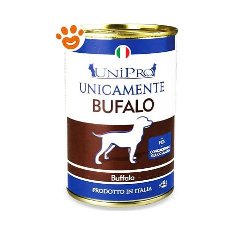 Unipro Dog Adult Unicamente Bufalo - Lattina 400 Gr -