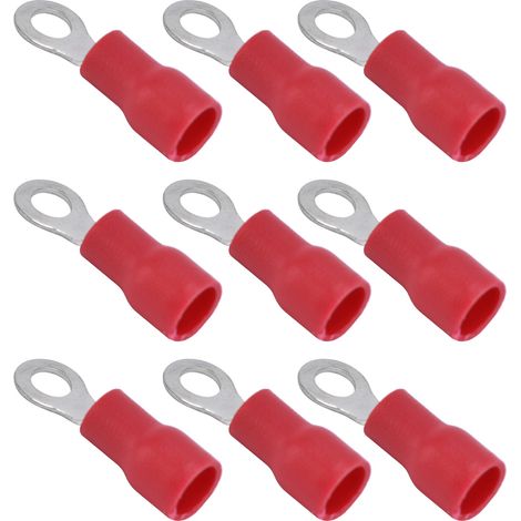 1000 cosses annulaires isolées, bonne conductivité d'isolation, résistance aux hautes tensions, cosses à sertir électriques (1/5)