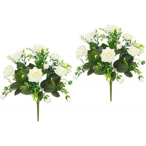 Fleurs Artificielles - Ensemble de 2 Pièces - Dimensions 28 x 28 x 39 cm - Décoration Intérieure Événementielle (1/3)