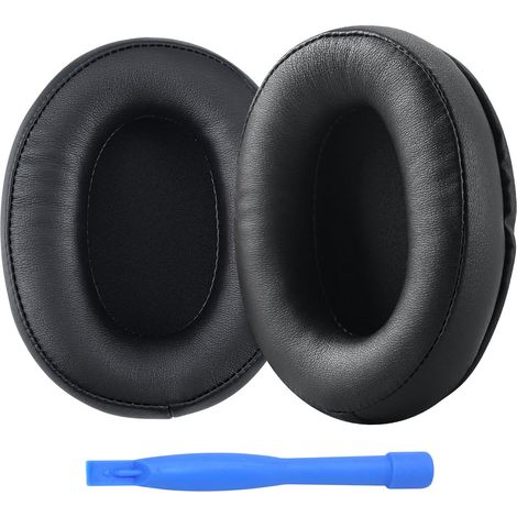Almohadillas de repuesto para auriculares HyperX Cloud Stinger/Cloud Flight/CloudX/Cloud II/Cloud III/Cloud Alpha/Cloud Core/Mix (espuma viscoelástica y poliuretano proteico), color negro. (1/5)