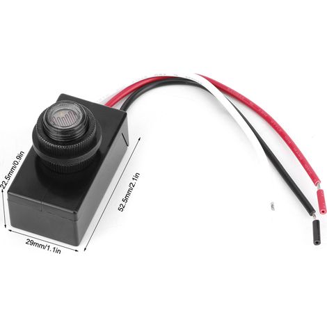 Interrupteur Photocellule 10‑50VDC Miniature LED Sensor Lumière Contrôle Automatique Lumière Rue (1/5)