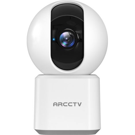 Cámara de seguridad interior Wi-Fi HD de 3 MP y 360° con ARCCTV, detección de movimiento y seguimiento automático de bebés o mascotas (Y2U3) (1/5)