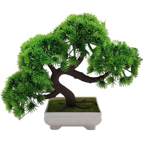 Arbre bonsaï artificiel en pot pour bureau, jardin, salon, maison (1/5)