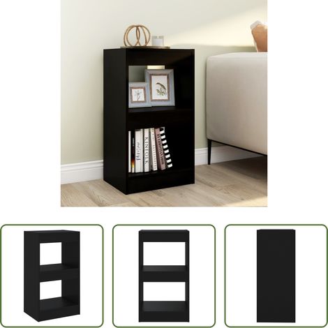 Étagère de rangement - Bibliothèque/Cloison de séparation Noir 40x30x72 cm (1/5)