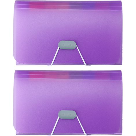 Carpeta tipo acordeón, bolsa de documentos expandible de plástico impermeable, adecuada para recibos, billetes, cupones, etc., con diseño de sarga para un mejor agarre, tamaño A6, portátil y ligera.