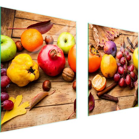 PIASTRA PROTETTIVA IN VETRO PER FORNELLO 85x52 FRUTTA (1/5)
