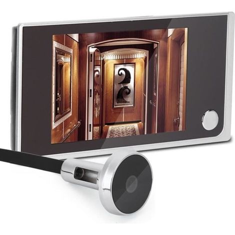 Judas numérique Modèle 3,5'" LCD - 120 degrés - Haute définition - Ultra-mince (1/3)