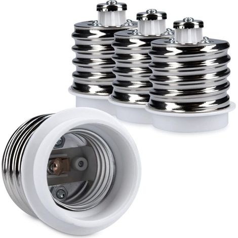 4x adaptateur de douille - Convertisseur de douilles E40 vers E27 - Adaptateur de support de lampe culot E27 pour ampoule LED halogène (1/5)