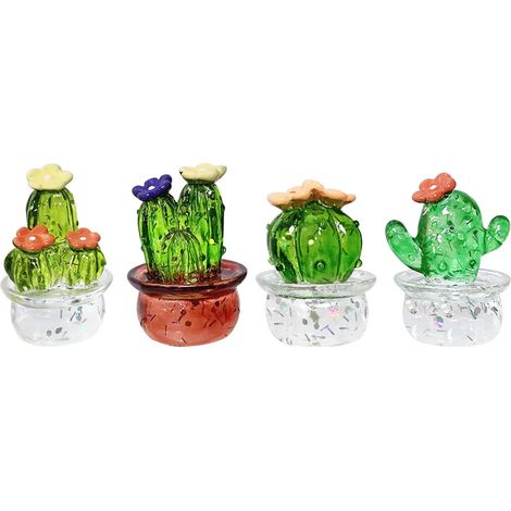 Décoration de voiture en imitation cactus en résine, mini succulente, pour la maison, le bureau ou l'ordinateur, petit cadeau pour couple, jouet05942