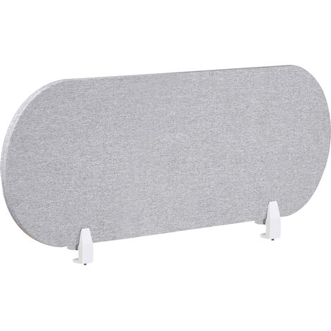 Panel separador tablero PET acústico tapizado de tela 120 x 40 cm gris claro Sparky
