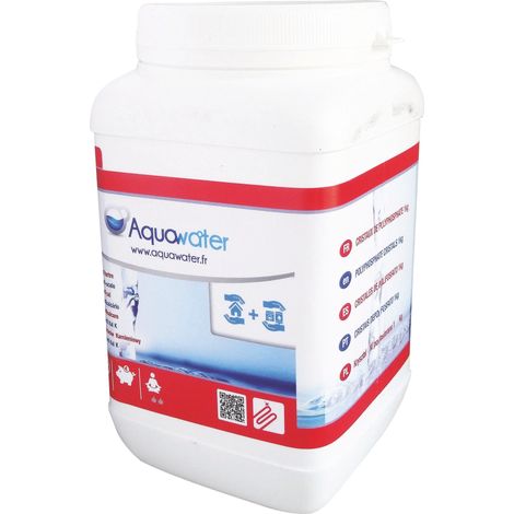 Recharge de cristaux polyphosphate antitartre 1KG – Limite l'incrustation de calcaire – Compatible avec tous types de cartouches – Aquawater