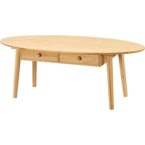 Mesa de centro de bambú 37 x 100 x 48 cm 030008441