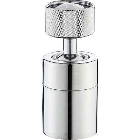 Aérateurs pour Robinet avec 80 Degrés Grand Angle Swivel Faucet Aerator Mousseur Robinet avec Double Fonction pour Cuisine, Salle de Bain-Chrome Poli(FM22) (1/5)