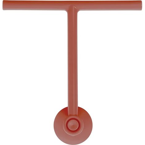 Tergivetro doccia rosso in plastica antigraffio con ventosa Spring