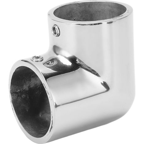 Raccord de ponton en acier inoxydable 316, coude à 90°, 32 mm pour main courante de yacht (1/5)
