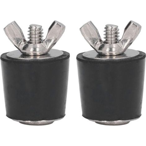 Rubber plug for 2 pieces, rubber plug for swimming pools, winterproof, conical plug, swimming pool accessories, 25 mm (1/4)