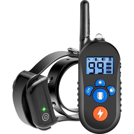 Collier anti-aboiements pour chien, télécommande 800 m, fournitures pour animaux de compagnie, collier électronique étanche (1/4)