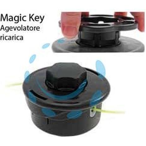 TESTINA PER DECESPUGLIATORE BATTI E VAI GARDEN DEVIL - ø mm.120 attacco F mm.10x1 sinistrorso