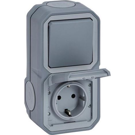 Legrand FRAP SSDO+WECHSEL HZ/VK SL GR (069746L PLEXO NEW)