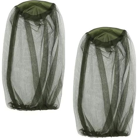 Moustiquaire, 2 pièces, filet de protection pour la tête, moustiquaire anti-insectes, filet de protection pour la tête, pour apiculteur, randonnée, camping, alpinisme (1/5)