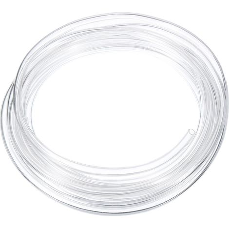 Tube en PVC, 4.5mm ID x 6.5mm OD x 1mm Épaisseur, Tuyau Aquarium, Tube en PVC Transparent de 4m de Long, Tuyau D'Eau en Plastique Léger et Flexible pour L'Aquaponie (1/5)