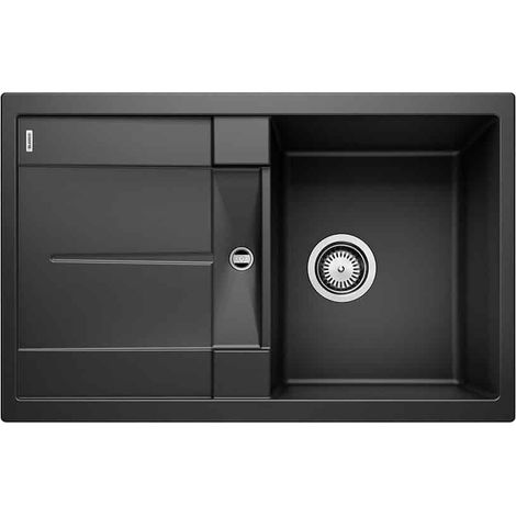 Evier Blanco Metra 45S Silgranit - NOIR - Vidage : Manuel