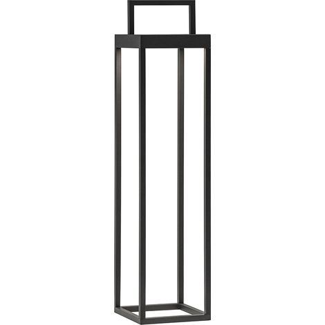 Lanterna Soon solare antracite a led da 2,2w a batteria IP54 h. 52,5cm
