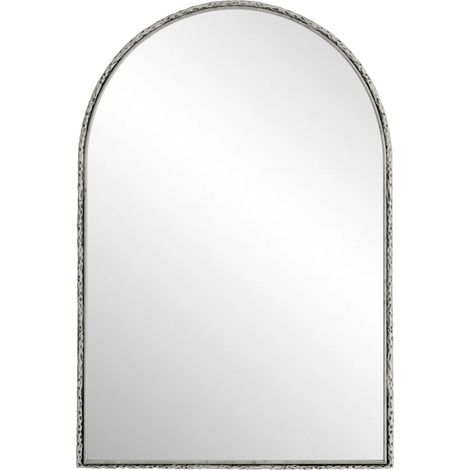 Miroir mural arche argenté pour salle de bain, coiffeuse et décoration intérieure (1/5)