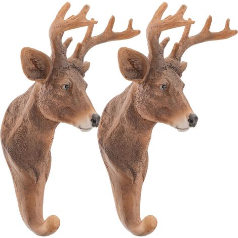 de 2 crochets muraux INOOMP en forme de tête de cerf en (1/5)