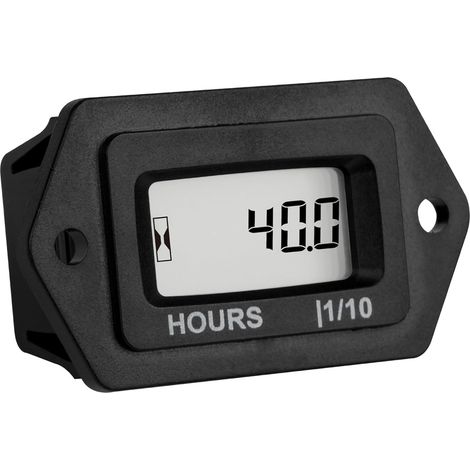 Compteur horaire numérique avec écran LCD pour Toutes Les tondeuses Génératrices Motos Compresseurs VTT Chainsaw Compressor Marine Farm Tractor et Autres alimentations AC/DC (1/5)