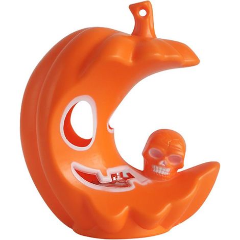 Lampe Citrouille Squelette Led - Décoration Halloween Intérieur Extérieur - Ornements Lumineux En Plastique - Lot De 1 (1/5)