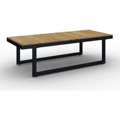 Mömax Loungegarnitur Marla Creme Holz/Outdoorstoff/Metall (1/5)