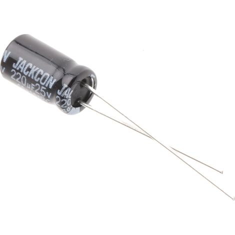 Condensateur RS PRO 220µF, 25V c.c.