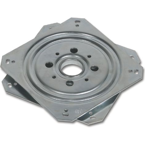 OMGE Kugellager-Schwenkplatte 155 x 155 mm, Höhe 10,5 mm, Stahl verzinkt