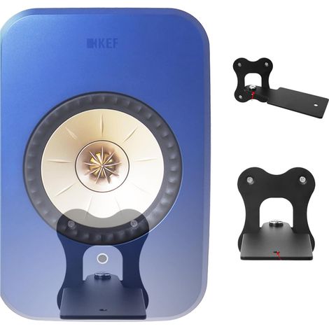 Kompatibel mit Kef Lx II Wireless-Lautsprecherhalterung, Wandhalterung, verstellbarer Winkel, Kef Lx II Lautsprecherständerhalterung, Zubehör, Rack-Halterung für Heim-Lautsprechersysteme (Schwarz), 2 