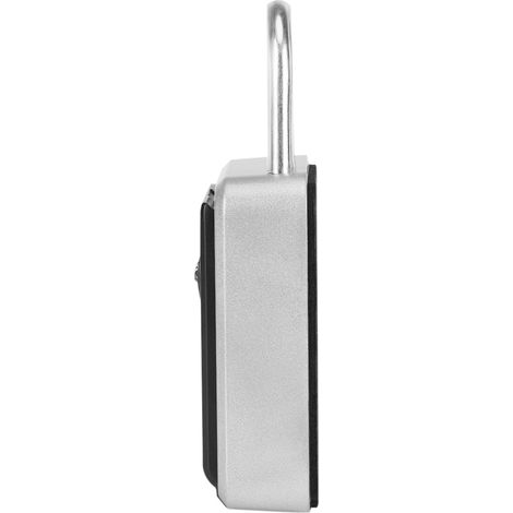 Coffre-fort à clé 4 chiffres pour extérieur, boîte de rangement sécurisée avec cadenas à combinaison, support mural ou porte, serrure à code résistante (1/5)