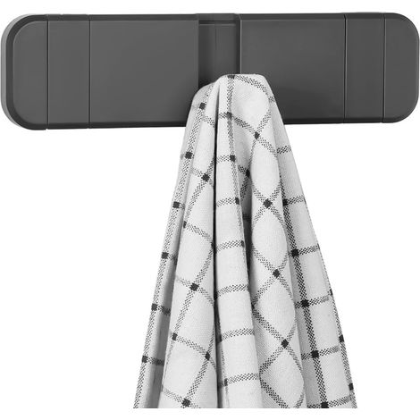 Patère Murale de 3 crochets rétractables, ABS Crochet mural pliable, Porte Manteau Mural Patères Pour Suspendre Manteaux écharpes, Sacs à Main et Autres, Pour Cuisine, Salle (1/5)