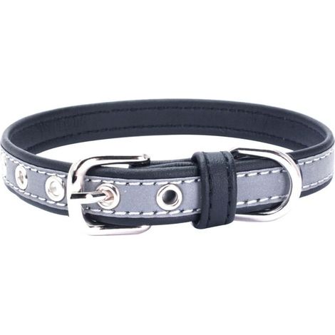Collier réfléchissant pour chien et chat, réglable, taille S, couleur bleue, ajustable pour petit animal domestique (1/4)