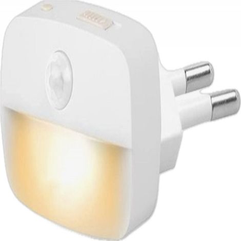 Night Light - Motion Sensor Plug-in - 3 Light Modes - 2700K Warm White - For Stairs Bathroom Hallway - 1 Piece (1/5)