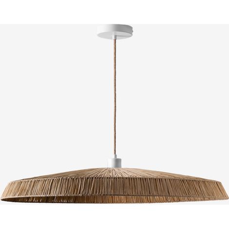 Sklum – Suspension en raphia Velcko – Hauteur 165 cm – Largeur 174 cm – 1 ampoule E27 – Puissance max 60W – Design original (1/5)