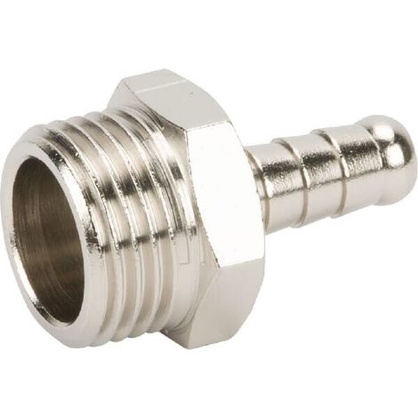 Racor empalme manguera rosca macho BSPP 8 mm x 1/2" UNIVERSAL HCMP812 (1/2)