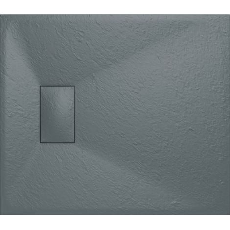 Aquariss SMC Slate Effect Shower Enclosure Tray Base 70cm Wide and Length 80cm Anthracite