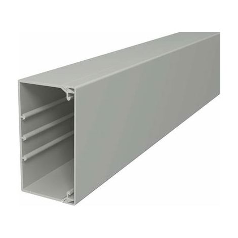 OBO Bettermann Canale a parete e soffitto con foratura sul fondo 60x110x2000 Polivinilcloruro grigio pietra RAL 7030, 6022014