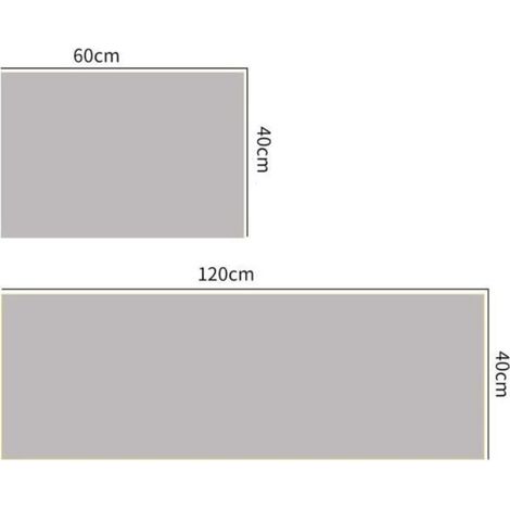 Tappetino antiscivolo da cucina 40x120 cm e 40x60 cm - Lavabile in lavatrice, decorazione per pavimenti di casa (1/5)
