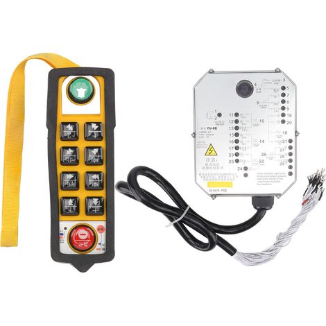 Kranfernbedienung, Hebezeugschalter, Druckknopfbox, Controller, wasserdicht, für Maschinen, 380 V (1/5)